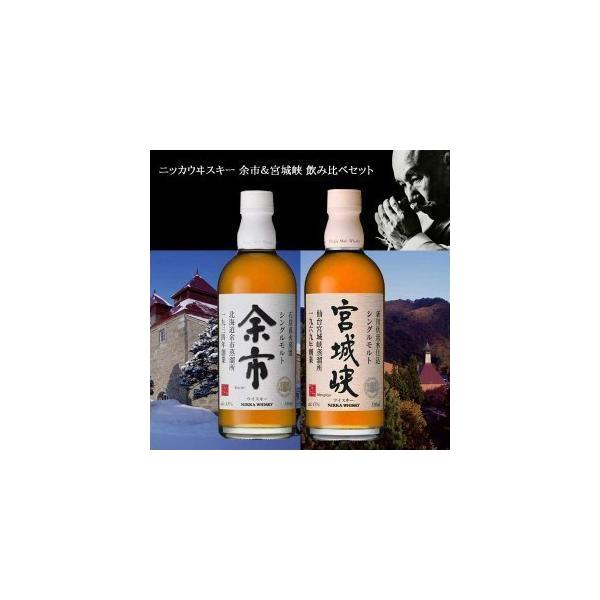 アサヒ ニッカウヰスキー 余市＆宮城峡 飲み比べセット 正規品
