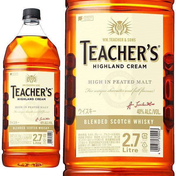 【正規品】ティーチャーズ ハイランド クリーム ブレンデッド スコッチ ウイスキー 正規代理店輸入品 2700ml 40％