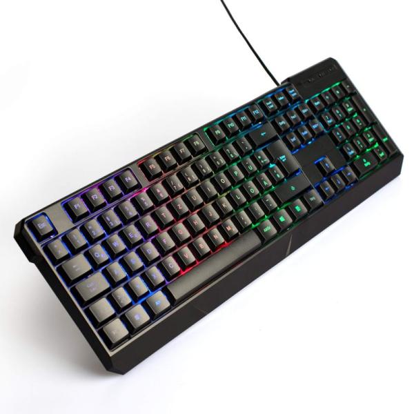Qisan ゲームメカニカル式キーボード 有線 Kailh青い軸 68キー バック 