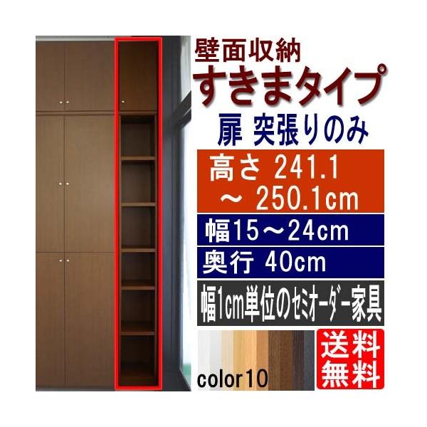 収納棚 マンション隙間本棚 高さ２４１ １ ２５０ １ｃｍ幅１５ ２４ｃｍ奥行４０ｃｍ厚棚板 棚板厚み2 5cm 収納棚 0kh4az2qa E 家具