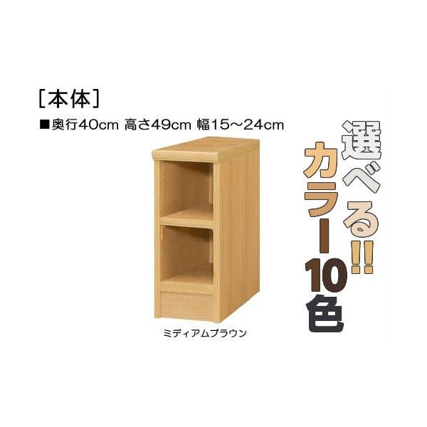 教育施設家具 ジャストサイズ！横幅を1ｃｍ単位でオーダー！棚板厚さ2.5ｃｍ 本棚。 奥行４０ｃｍ×高さ４９ｃｍ×幅１５〜２４ｃｍ商品仕様■タイプ：　本棚棚（棚板厚さ2.5cm）タイプ■棚板耐荷重：　15Kg■外寸：　奥行４０ｃｍ×高さ４９...