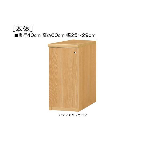 教育施設家具 ジャストサイズ！横幅を1ｃｍ単位でオーダー！棚板厚さ2.5ｃｍ。 奥行４０ｃｍ×高さ６０ｃｍ×幅２５〜２９ｃｍ商品仕様■タイプ：全面扉付本棚（棚板厚さ2.5cm）■棚板耐荷重：　15Kg■外寸：　奥行４０ｃｍ×高さ６０ｃｍ×幅...