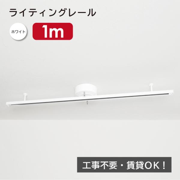 ライティングレール 1m 取付工事不要 ダクトレール インテリアダクト おしゃれ 天井照明 照明器具 ダイニング 食卓 リビング 居間 子供部屋