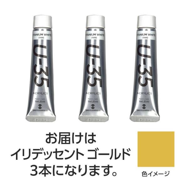 ターナー U35 イリデッセントゴールド20ml 3個