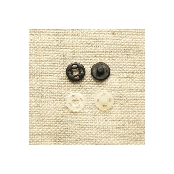 プラスチックホック　スナップボタン　プラスナップ　10mm　【5セット入り】