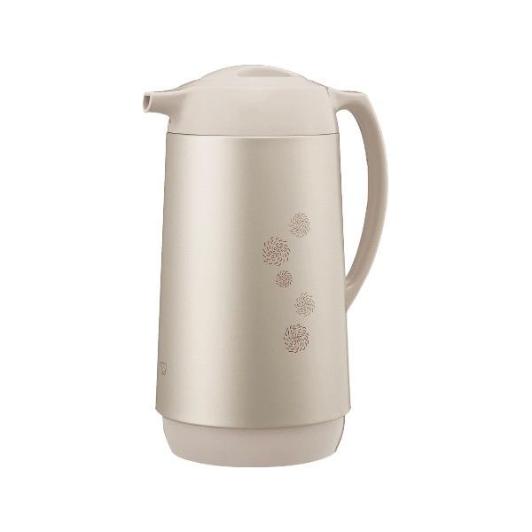 飲みたいときにすぐ飲める私のマイポット（ガラス） 容量 1.0Lまほうびんだから一年中使えて、しかも省エネ！ まわして開閉！「スクリューせん」