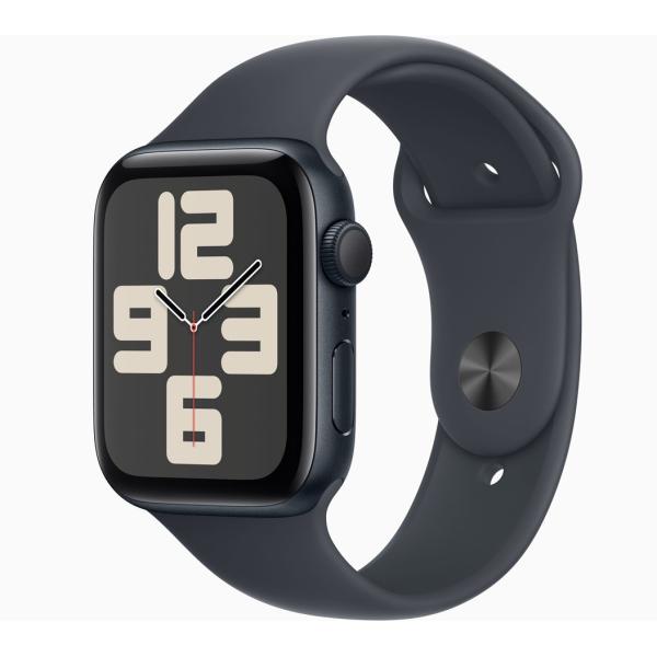 【多少の箱のへこみや傷がある場合があります】APPLE　ウェアラブル端末　Apple Watch SE 第2世代 GPSモデル 44mm MXEK3J/A [ミッドナイトスポー
