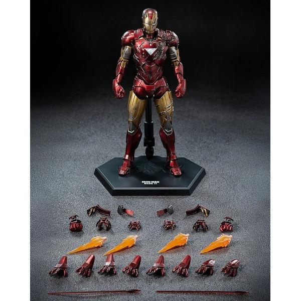 threezero　フィギュア　DLX Iron Man Mark 6 (Battle Damaged) (DLX アイアンマン・マーク6(バトルダメージ)) (完成品)
