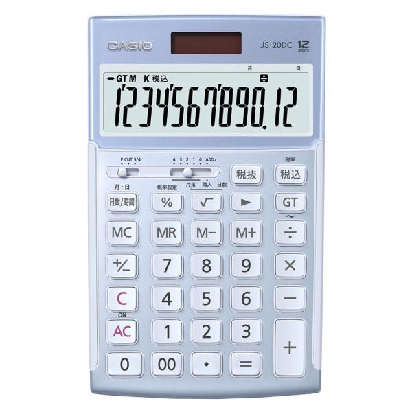 CASIO　電卓　JS-20DC-BU-N　JS-20DC-BU [ブルー]