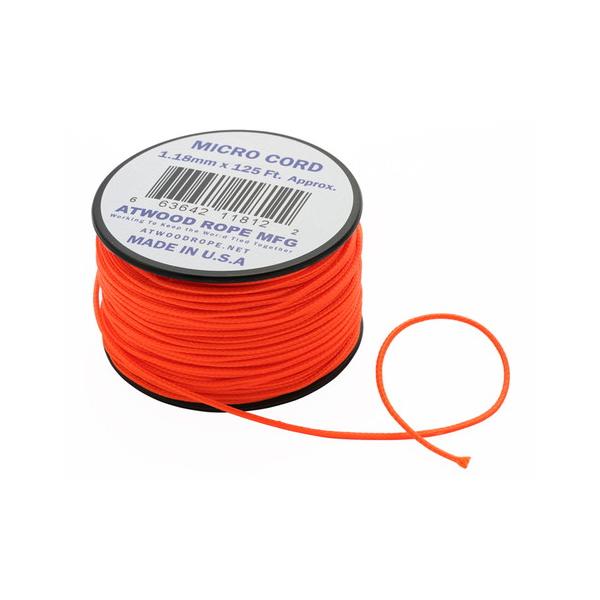 他サイト： (Atwood Rope)アットウッドロープ マイクロコード (ネオンオレンジ) 1.18mm/38mの商品画像