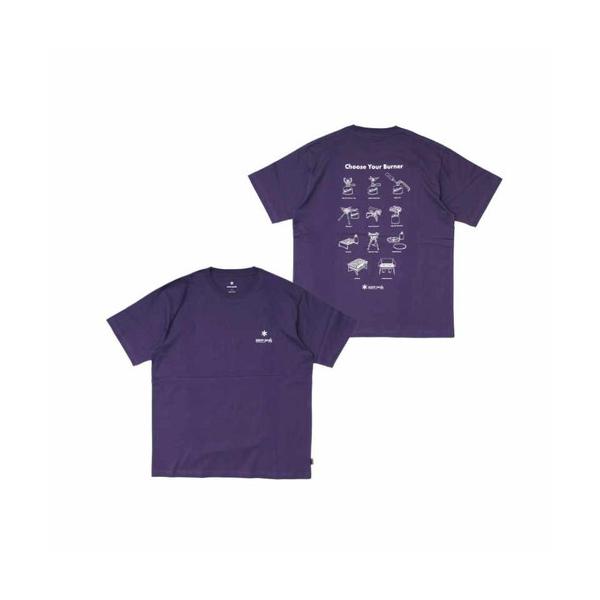 snow peak スノーピーク Choose Your Burner T Shirt  DARK PURPLE