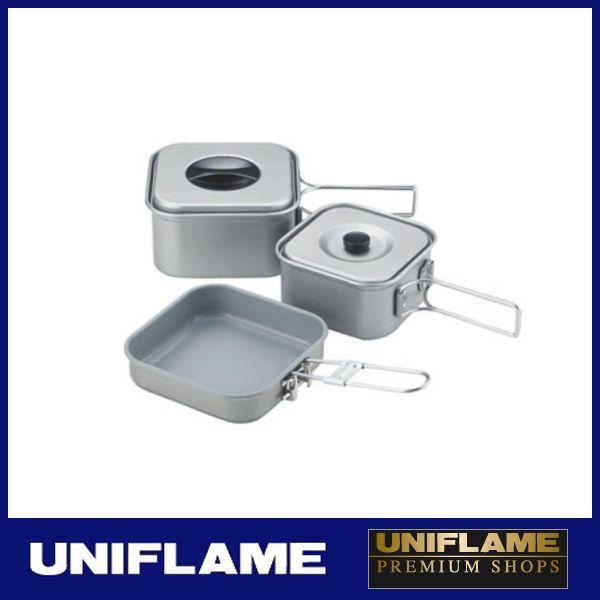 UNIFLAME 山クッカーセット Amazon | ユニフレーム (UNIFLAME) 山クッカー角型3 ＆ マルチ