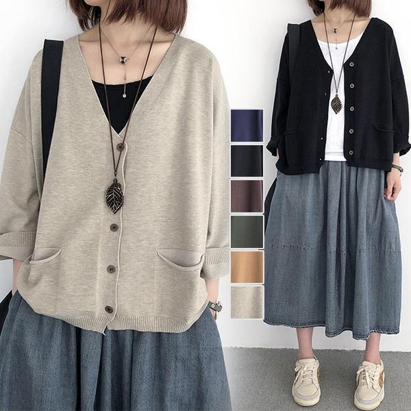 カーディガン レディース 送料無料 春服 上品 Vネック 体型カバー ニットカーディガン 高級感 薄手 高級感 ストレッチ シンプル 春物 通勤 02mar21vdzzks05 Winter Fall 通販 Yahoo ショッピング