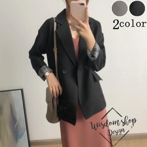 スーツジャケット レディース ブレザー テーラード ジャケット ビジネス 女性 アウター 春秋 カジュアルスーツ 無地 韓国風 お洒落 レトロ 入学式 卒業式 Ql144 ウィズダムショップ 通販 Yahoo ショッピング