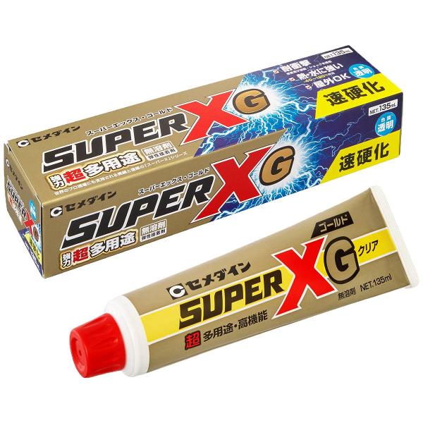 他サイト： 弾性接着剤 スーパーXゴールド クリア 135ml AX-015 セメダイン 強力 超多用途 接着剤 強力 接着剤 多用途 接着剤 高機能 接着剤 速効 接着の商品画像