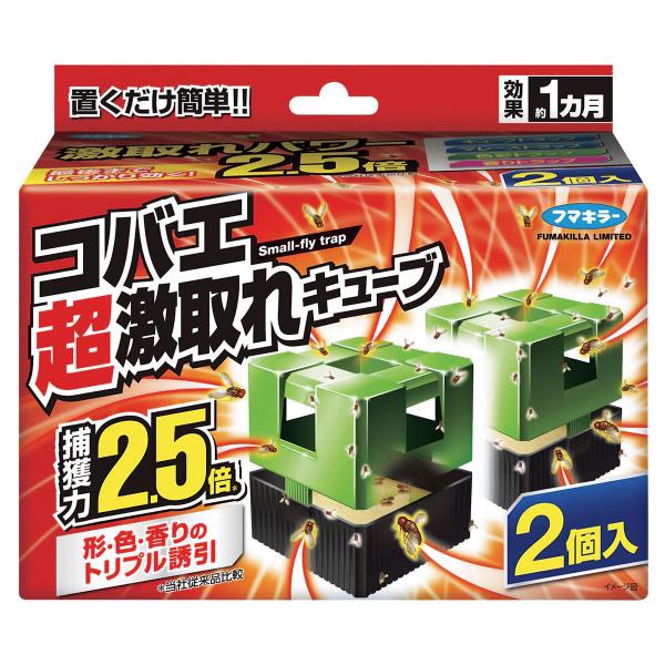 捕獲力2.5倍※！置くだけで、面白いほどコバエが取れる！殺虫剤を使いたくないキッチンにもおすすめです。※メーカー従来品比較適用害虫：ショウジョウバエ類、ノミバエ類製品の特長●形で誘引する！コバエが認識しやすい陰影を生み出すキューブ形状で、飛...