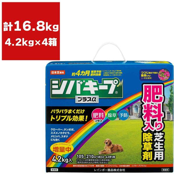 除草剤 シバキーププラスα 4.2kg×4箱 レインボー薬品 除草剤 顆粒 除草剤 強力 除草剤 芝生 除草剤 粒剤 除草剤 シバキープ 除草剤 日本芝 除草剤 雑草 対策