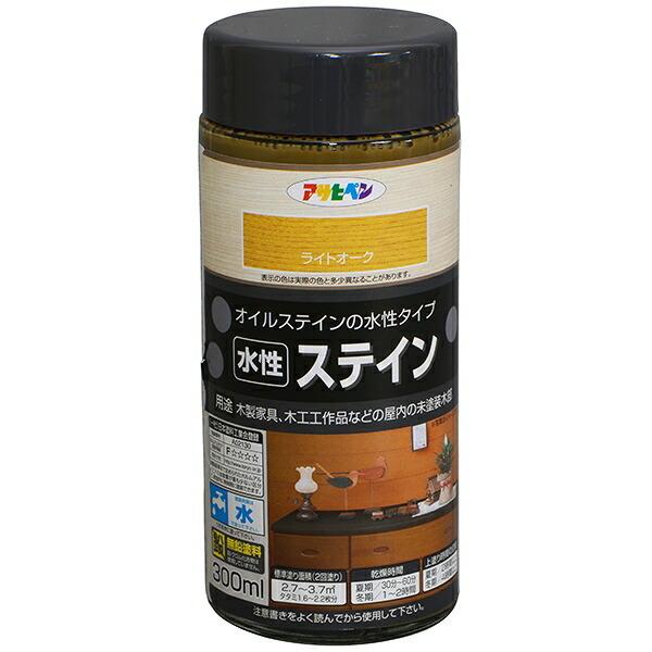 オイルステインの水性タイプシックハウス対策品　F☆☆☆☆工作・ホビー特長●浸透性に優れ、美しい木目に仕上がります（特殊顔料使用）●上塗りが不要です。そのまま仕上げることが出来ます●保護の目的でラッカー系、ポリウレタン系ニスの上塗りも可能です...