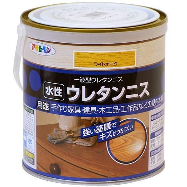 繁栄の象徴 国産木材の王 欅の日本製トークセン水性ニス仕上げ アサヒペン ニス 水性ウレタンニス 0.7L ライトオーク ウレタンニス