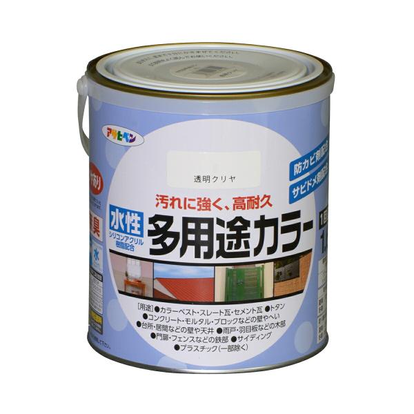 アサヒペン 水性塗料 水性多用途カラー 1 6l クリヤ B Boisewomenrun Com