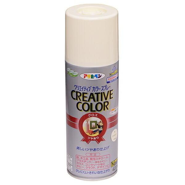 アサヒペン 塗料 クリエイティブカラースプレー 420ml 81 アイボリー