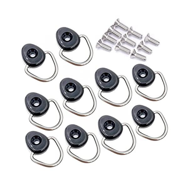 他サイト： Meliore ユーティリティフック N-VAN フリード 荷室 荷掛け フック M6 専用ビス付 10個 セット Nバン 軽バン 汎用 社外 車用 (丸型)の商品画像