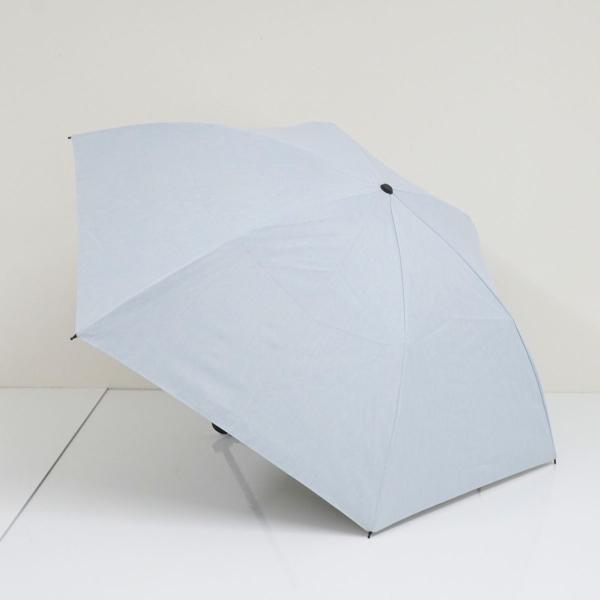 サンバリア100 完全遮光折日傘 USED品 2段折 コンパクト moku ブルー 