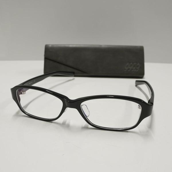 999.9（フォーナインズ） 眼鏡 USED美品 NP-400 col.90 ブラック