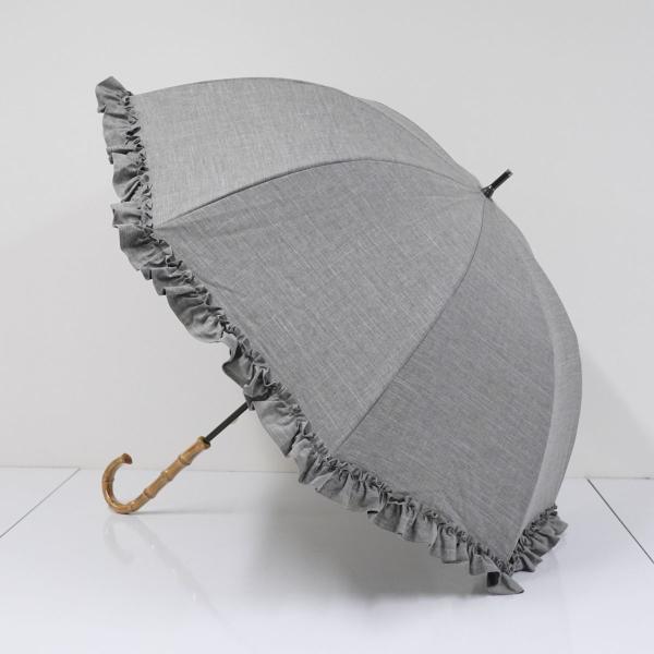 新品未使用 芦屋ロサブラン 日傘 ミドル フリル タンガリー 55cm 晴雨兼用 楽天市場】日傘 完全遮光 100％ レディース晴雨兼用 ショート シングル