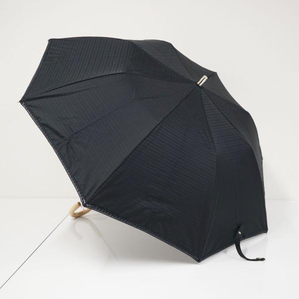 1回使用 美品 ポロ・ラルフローレン 折りたたみ傘 晴雨兼用 日傘 黒白ボーダー POLO RALPH LAUREN 折りたたみ傘 晴雨兼用折りたたみ日傘 ワン