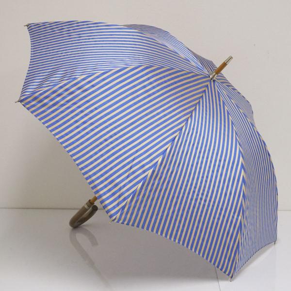 Pradelle プラデル 晴雨兼用傘 USED美品 ストライプ ネイビーx