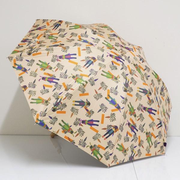 mannine マンナイン 晴雨兼用日傘 USED美品 個性的 イラスト ブランド