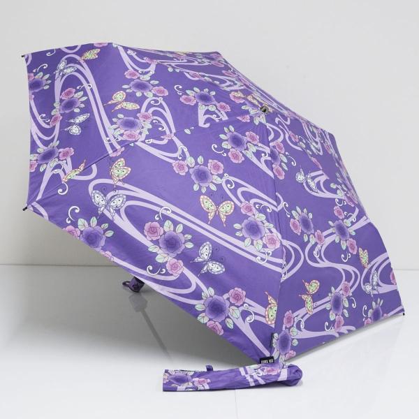 折りたたみ日傘 ANNA SUI アナスイ USED美品 晴雨兼用 パープル