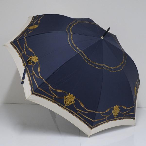 耐風傘 Aquascutum アクアスキュータム USED美品 ネイビー