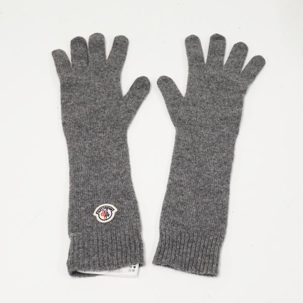 MONCLER（モンクレール） 手袋 USED美品 ニット グローブ グレー X6004