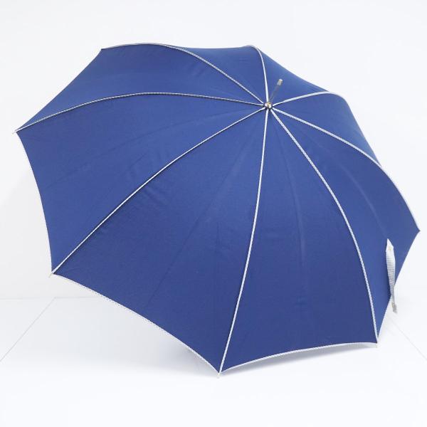 ★商品詳細★USED品ですが、比較的綺麗な一品です。ネイビー生地に小さいフラワー状のドットを散りばめたデザインを施したカワイイデザインの傘です。そして同系色の手元は、形状も手によくなじみます。デザイン性の高い逸品なのでファッションアイテムの...