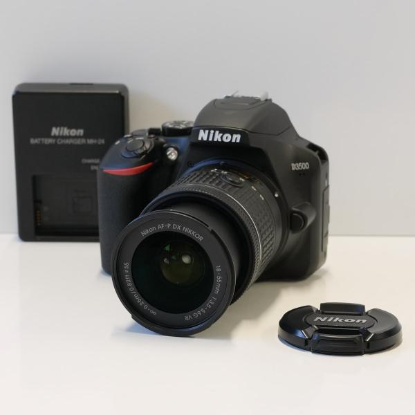 Nikon D3500＋AF-P DX NIKKOR 18-55mm f/3.5-5.6G VR USED超美品 多言語設定 レンズキット APS-C SHOT数極少399回 カメラ 完動品 X6367