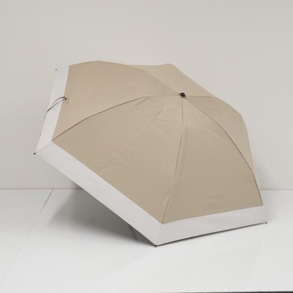 サンバリア100 完全遮光折日傘 USED美品 3段折 コンビ ベージュ