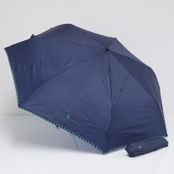 自動開閉 折りたたみ傘 POLO RALPH LAUREN ラルフローレン USED