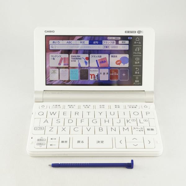EX-word CASIO 電子辞書 エクスワード USED品 ヒビあり フランス語