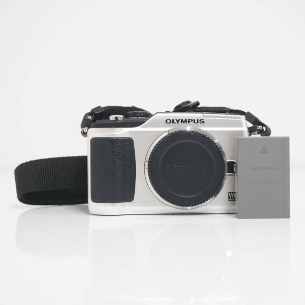 OLYMPUS PEN Lite E-PL2 ミラーレス一眼カメラ シルバー USED美品 オリンパス 本体＋バッテリー 完動品 CP1347