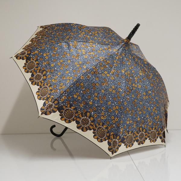ピ*ー様 ★ANNA SUI★パゴダ型の日傘★ ANNA SUI（アナスイ） 傘 パゴダ傘 USED美品 フラワー 個性的 ブルー