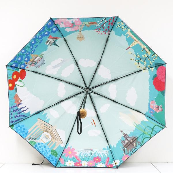折りたたみ傘 ジブリパーク USED美品 晴雨兼用 パーク限定 スタジオジブリ 映画 キャラクター UV 55cm FS9793