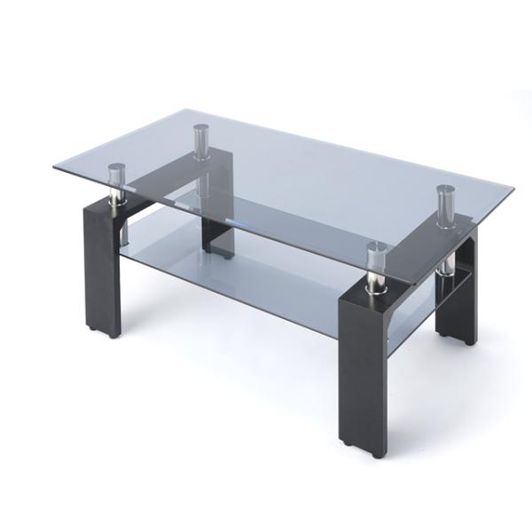 リビングセンターテーブル ローテーブル 半透明ガラス ミストガラス