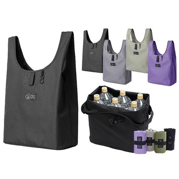 【商品紹介】■簡単収納、広げればちょうどいいサイズ感で使い勝手も抜群。軽くて便利なエコバッグです。サイズ：長51cm×幅31cm×マチ16.5cm　　　（本体部分長さ：33cm）材質：ポリエステル本商品は、紙ラベルやタグを一切使用せず、再封...