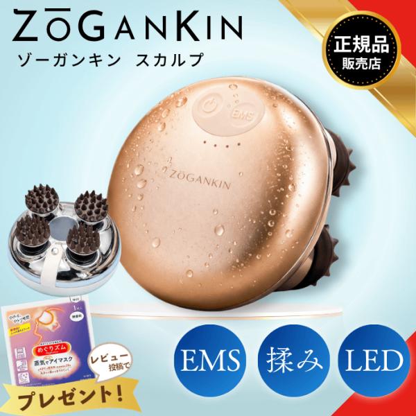 ゾーガンキンスカルプ EMS ヘッドスパ ZOGANKIN スカルプブラシ ゾーガンキンスカルプ 正規品 EMS ヘッドスパ 180g ゴールド ZOGANKIN
