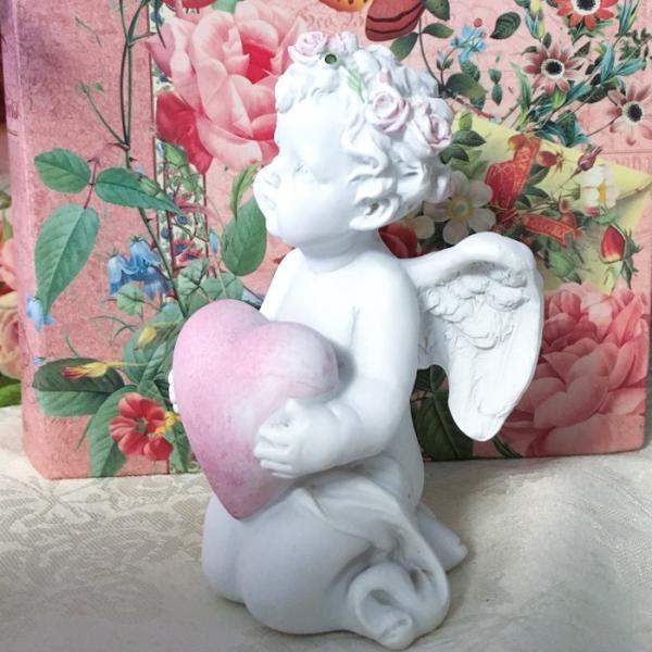 ローズエンジェル ハート ローズ 天使 置物 オブジェ 薔薇とレースと天使のお店 Buyee Buyee Japanese Proxy Service Buy From Japan Bot Online