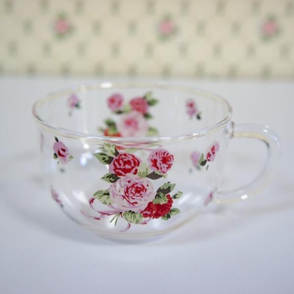 カップ ソーサー ティーカップ 耐熱ガラス ローズヴィーナス 薔薇 花柄 ローズ ガラス製 かわいい Buyee Servis Zakupok Tretim Licom Buyee Pokupajte Iz Yaponii