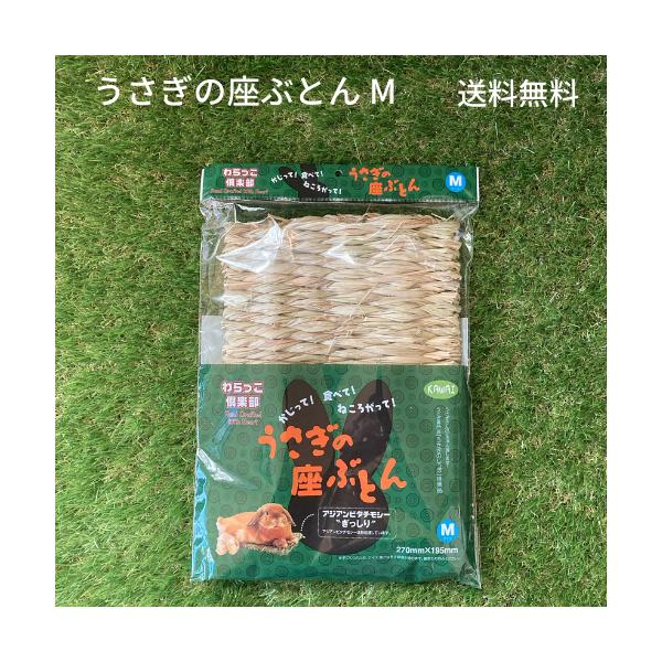 カワイ わらっこ倶楽部 うさぎの座ぶとん M ウサギ チモシー 座布団