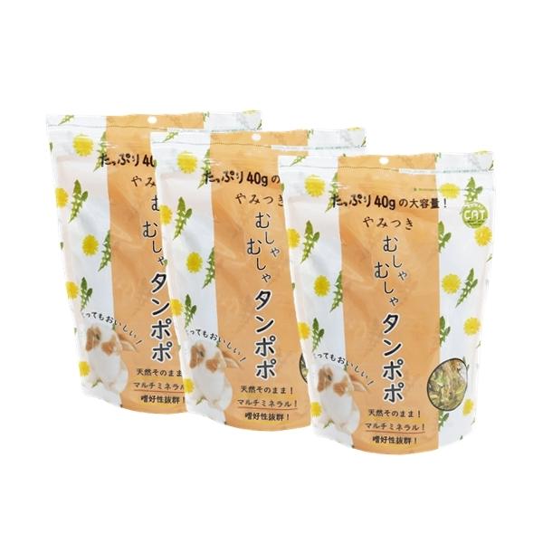 カワイ やみつき むしゃむしゃタンポポ 40g 3個セット うさぎの餌